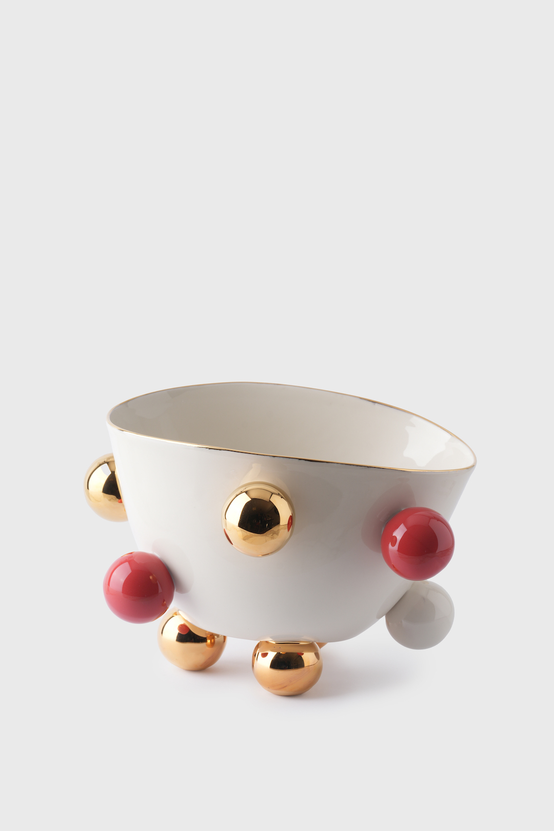Cosmos Gold Bowl, 2000 ml (Red Detail)