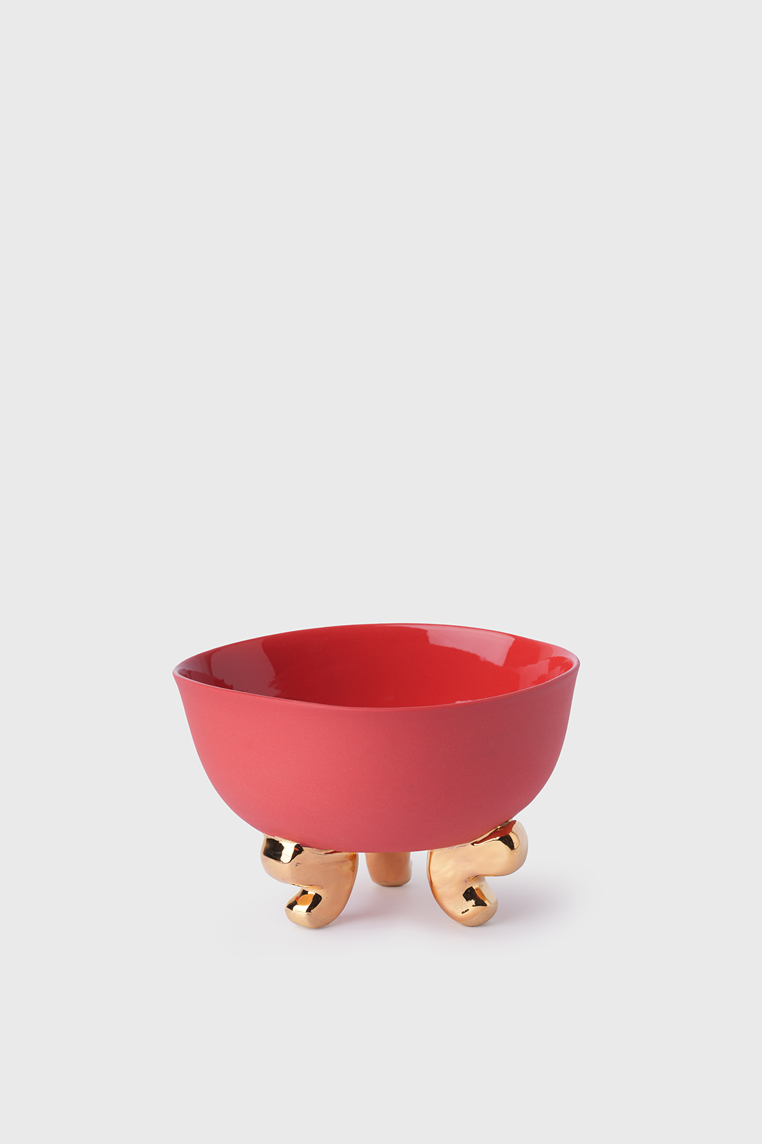 Lion Footed Bowl, 220 ml, Red 