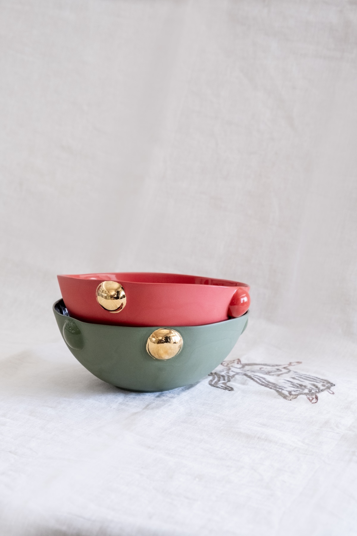 Cosmopolitan Porselen Kase, 1000 ml, Yeşil