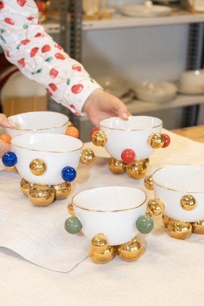 Cosmos Gold Kase, 380 ml (Kırmızı Detaylı)