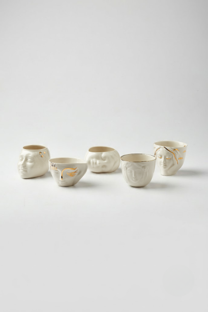 Sculptural Cups – Set of Five ,Füreya · Sleeping Beauty · Kirke · Aura · Furuğ